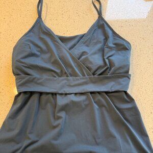 Sweaty Betty "Obi" Tank in Beetle Blue, Size Large